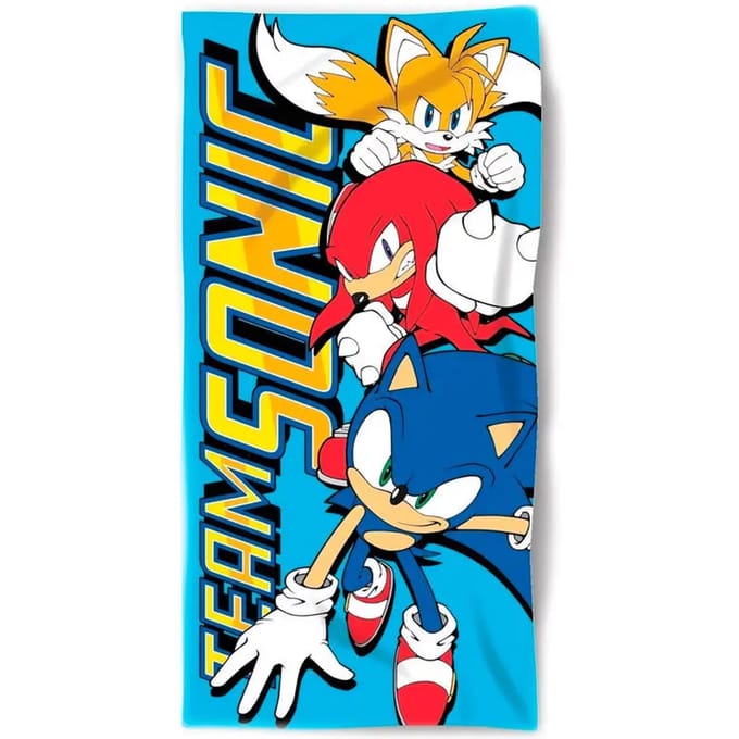 Katoenen strandlaken Sega Sonic The Hedgehog