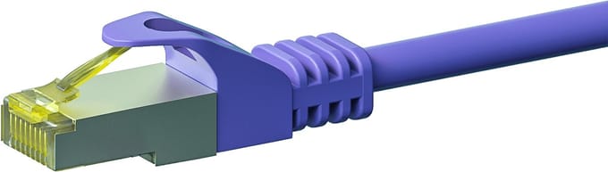 Danicom Cat7 S/FTP (PIMF) patchkabel - 30 meter paars - netwerkkabel - internetkabel - UTP kabel - RJ45 - 10000 mbit/s