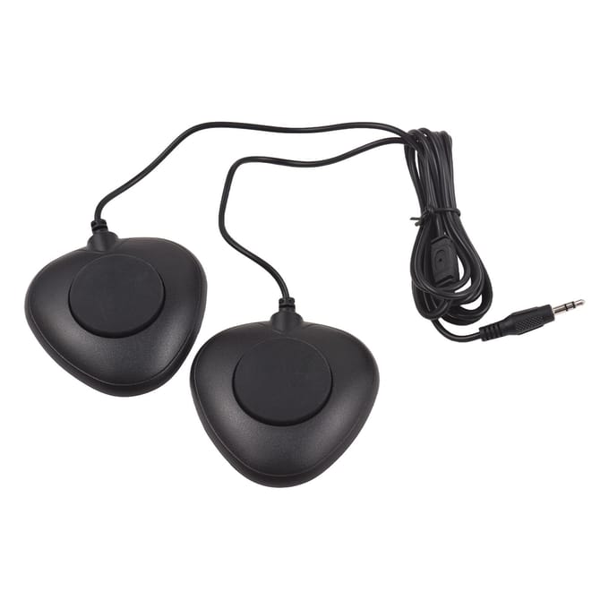 3,5 mm Interface Compact Sustainpedaal Dubbel Pedaal Onderkant Antislip Stil voor Muziekinstrumenten Triangle