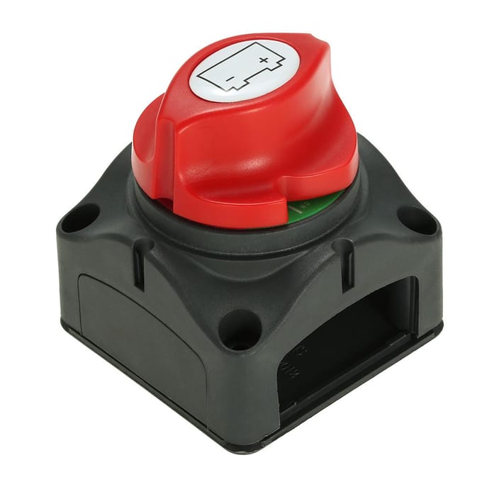 Auto Marine Accu Selector Isolator Disconnect Draaischakelaar Aan/Uit black