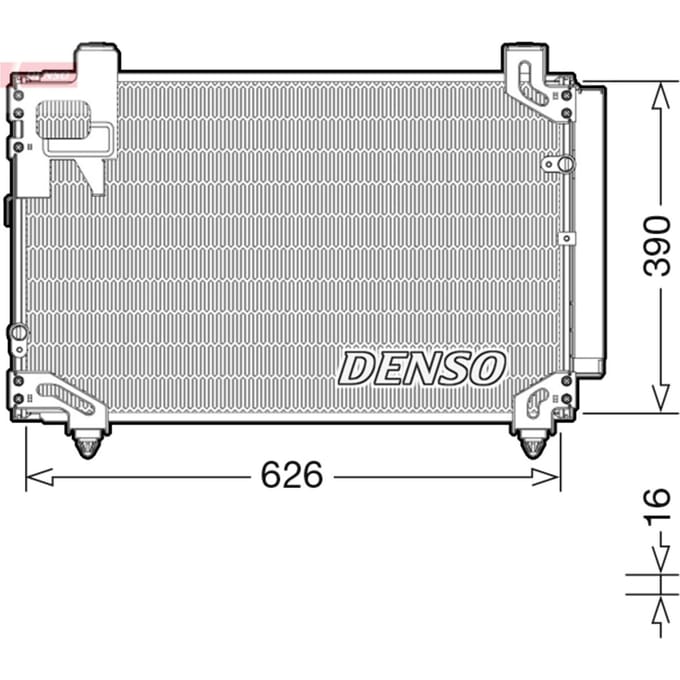 Condensator, airconditioning DENSO DCN50044