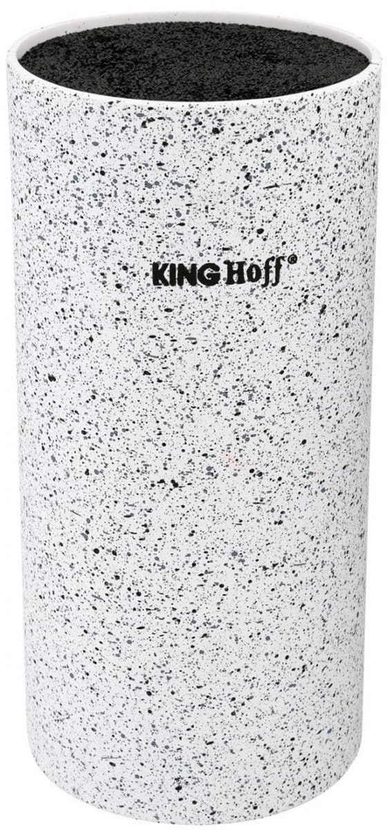 Kinghoff - Messenblok - Marmeren Afwerking - 8-inch Vaatwas Veilige Inzet
