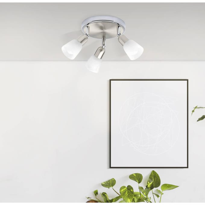Brilliant Sofia Oppervlak-spotverlichting Chroom, Nikkel, Wit E14
