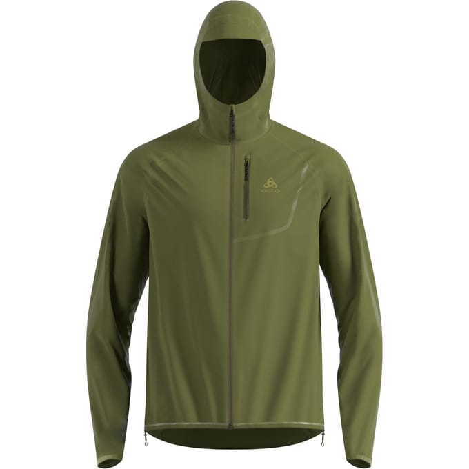 Odlo Zeroweight Dual Dry PK Waterproof Hardloopjas Heren-groen