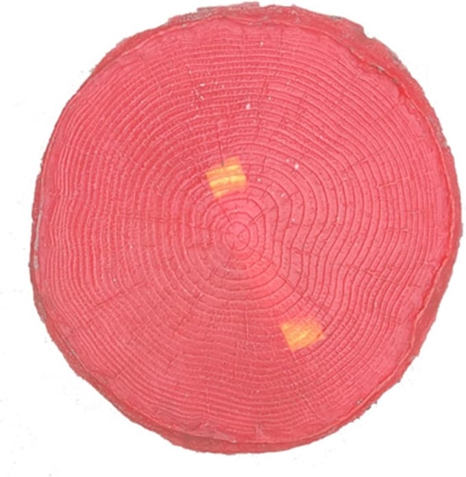 Beton Stempelmat - Houtstructuur Mal - Terrassen Aanleggen - Duurzaam Polyurethaan - 45 cm Diameter - Rood