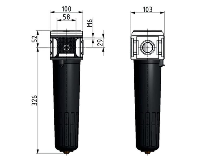 Geactiveerd Koolstoffilter G1'' 5500l/min Semi-Auto Metal Multifix 5