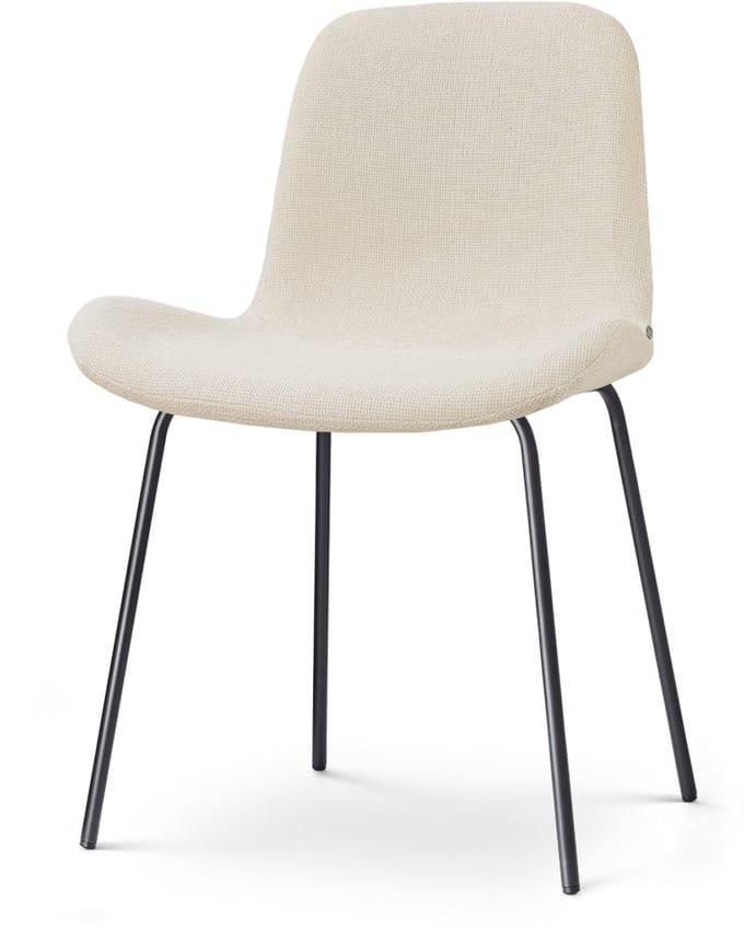 Nolon Nora-Fé Eetkamerstoel cottonbeige - zwart onderstel