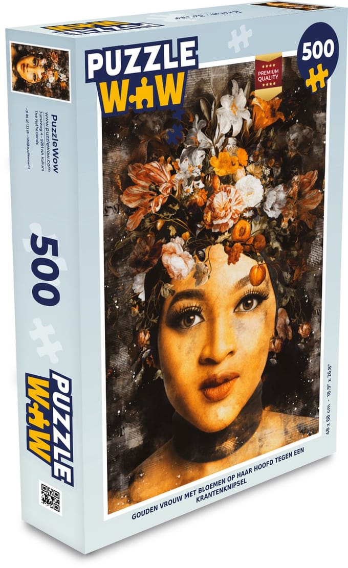 Puzzel Vrouwen - Bloemen - Verf - Legpuzzel - Puzzel 500 stukjes