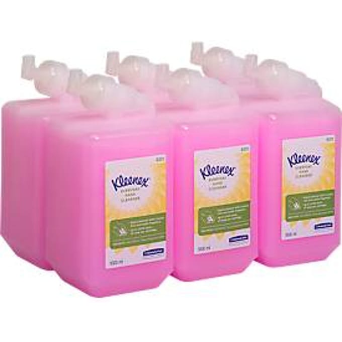 Kleenex® waslotion 6331, geparfumeerd, dagelijks gebruik, 6 flessen, roze