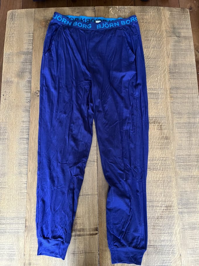 Björn Borg Pyjamabroek lang/Homewear broek - Blauw - 9999-1152-70011 - M - Mannen