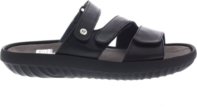 Dames Slippers Wolky Sense Martinica Black Zwart - Maat 40