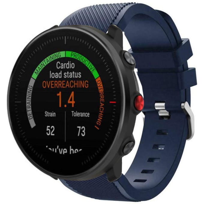 Polar Vantage M twill siliconen band (donkerblauw)