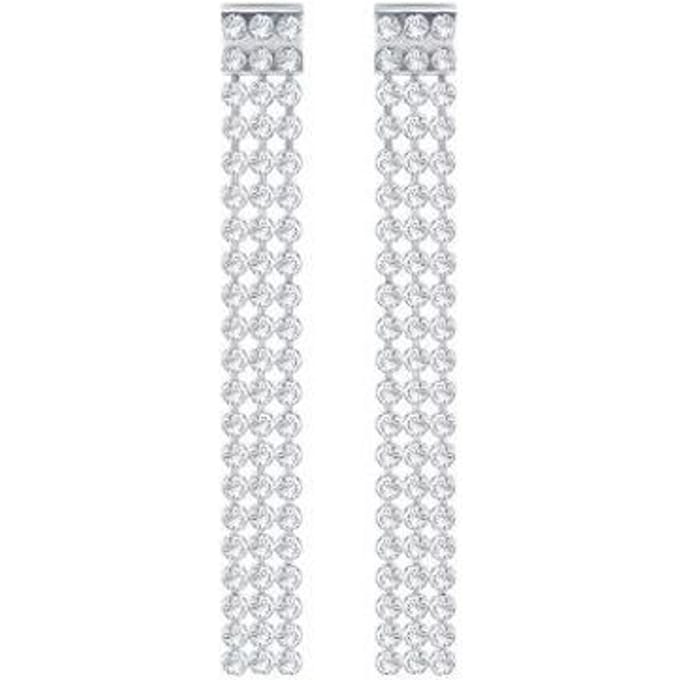 Swarovski Driee rij Kristal Unisex Sieraden 5293087 Silver white