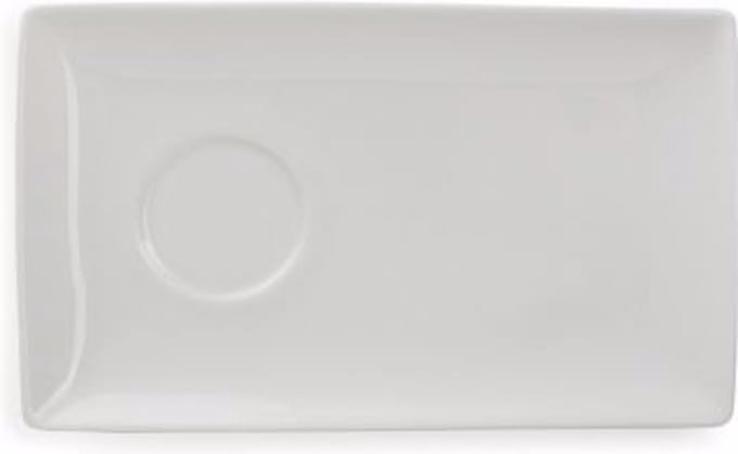 Yong Schotel 20x12cm voor kopje 17cl wit Squito (Set van 6)