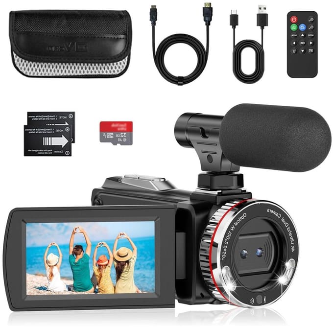 MRKK® Handycam - Videocamera - Vlog Camera voor Beginners