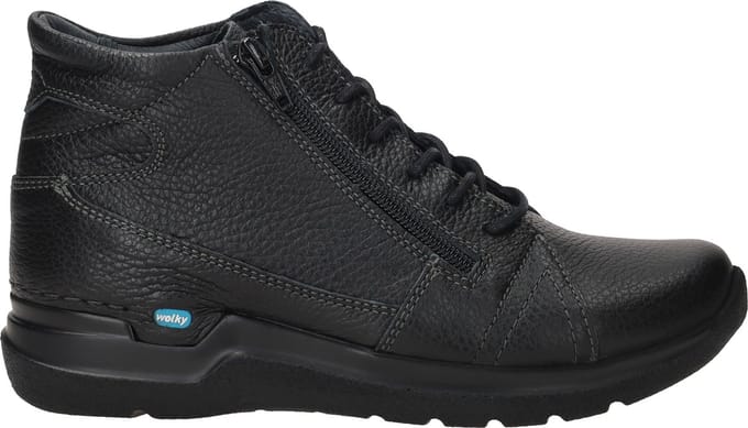 Wolky Why Dames Veterschoen - 0660671-000 Zwart - Maat 38