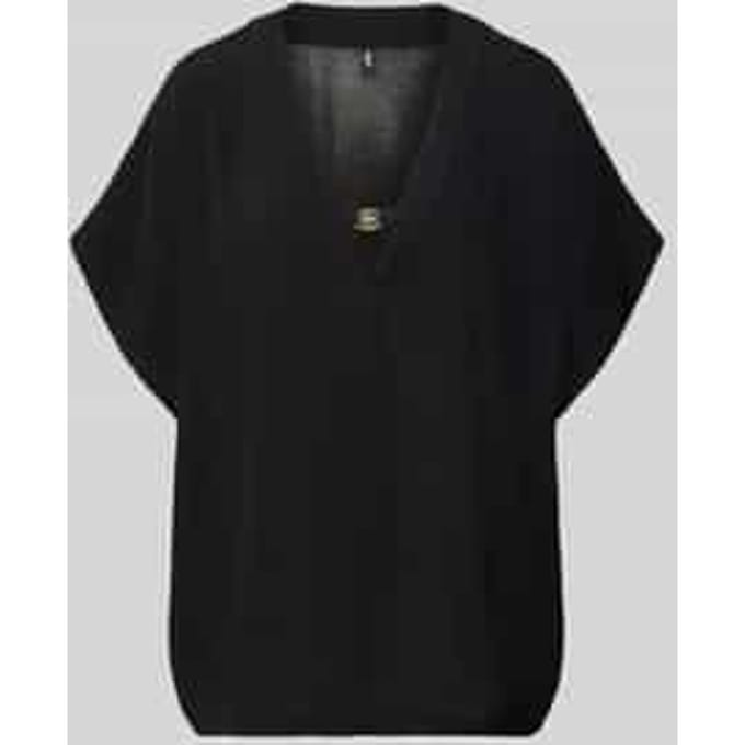 Loose fit tuniek van pure viscose Model 'DOUBLE B'