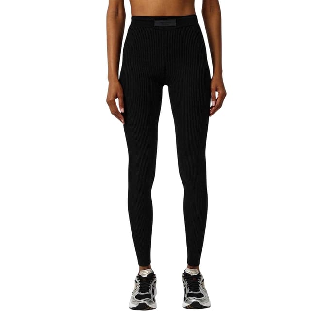 Essentials Dames/Dames Geribde Legging (Zwart)