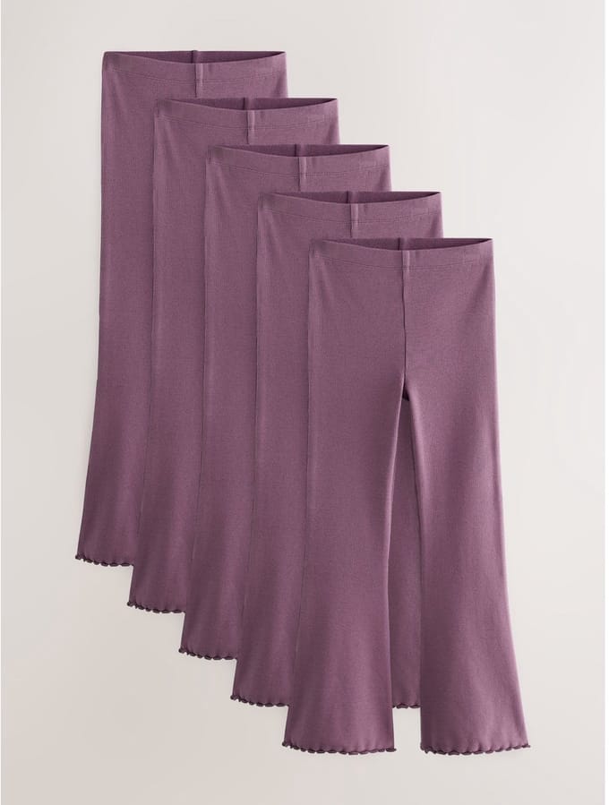 Next - Meisjes - Geribbelde legging met wijd uitlopende pijpen - Roze
