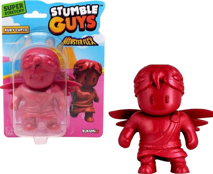 Stumble Guys Monster Flex Ruby Cupid - Fidget - Stressbal - 13 cm