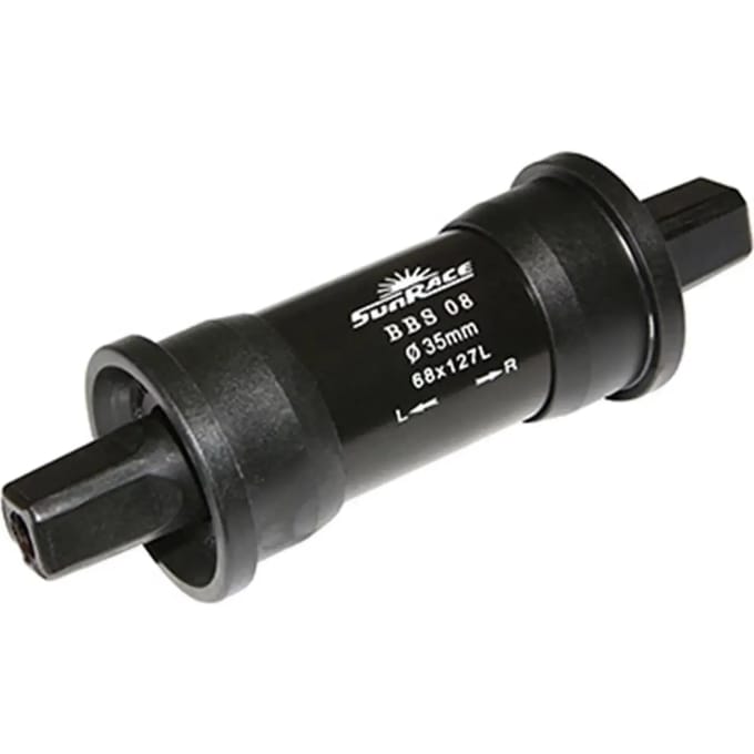 Vierkante trapas met plastic cup Sunrace 127 mm 38 mm