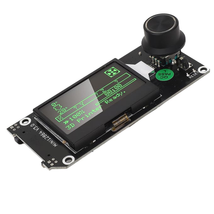 LCD Grafisch Smart Display Controlebord Mini12864 V3 3D Printer Smart Controller met Opslagkaart gray
