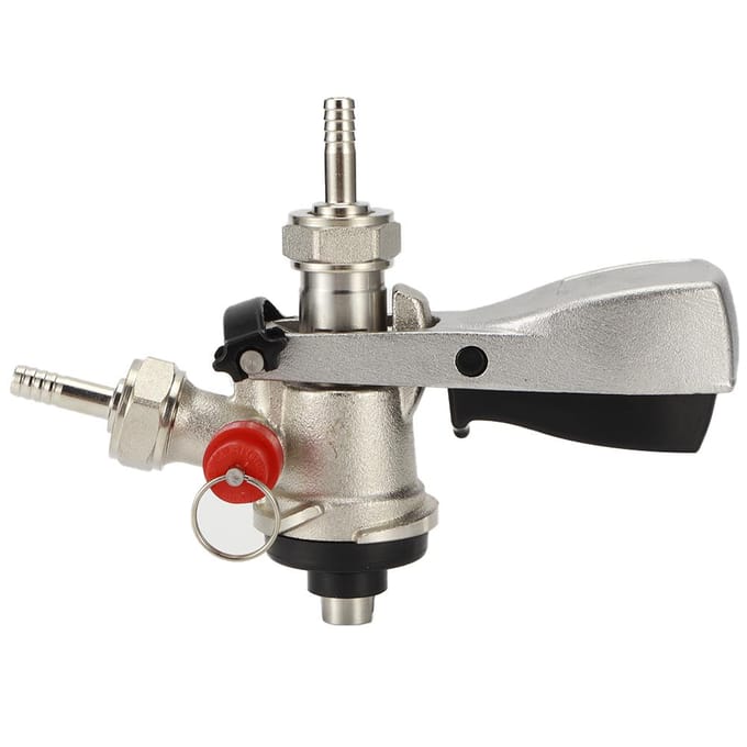 G5/8 S Type Tapbier Fustkoppeling Dispenser met Overdrukklep Huisbrouwsysteem black