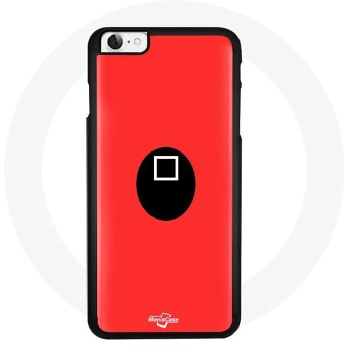 Iphone 6 Case Inktvisspel Vierkant Masker