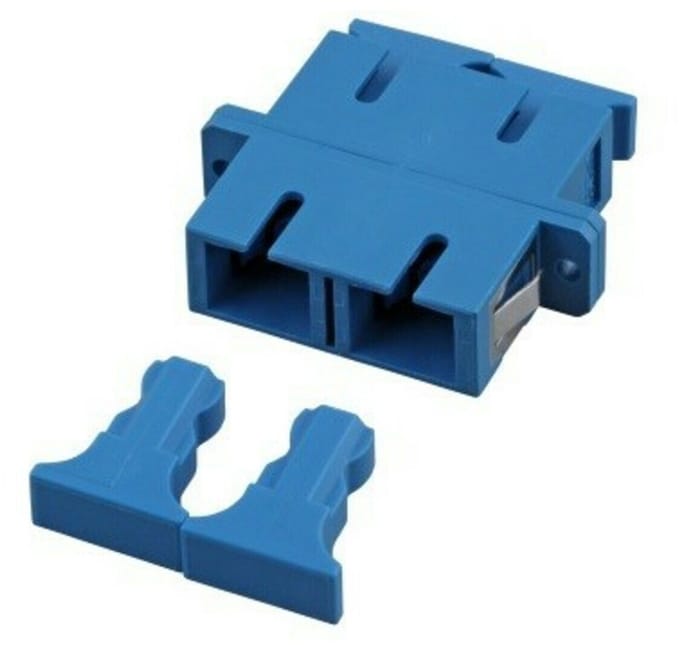 Danicom Singlemode koppeling SC-SC duplex blauw
