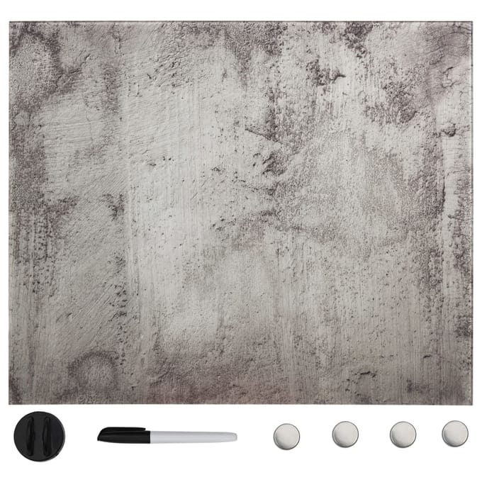 vidaXL - Magneetbord - wandmontage - 60x60 - cm - glas