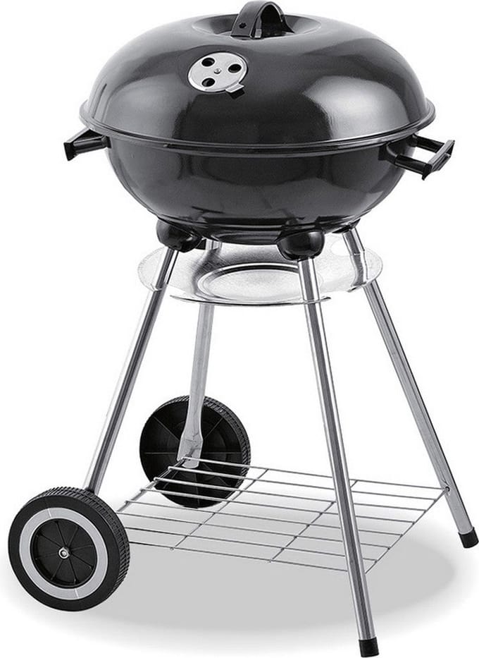 Houtskool Barbecue Metaal op Wielen (78x46cm)