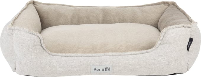Scruffs Harvard Box Bed - Orthopedische Hondenmand - Memory Foam - XL - Pearl Grey - 90 x 70 cm