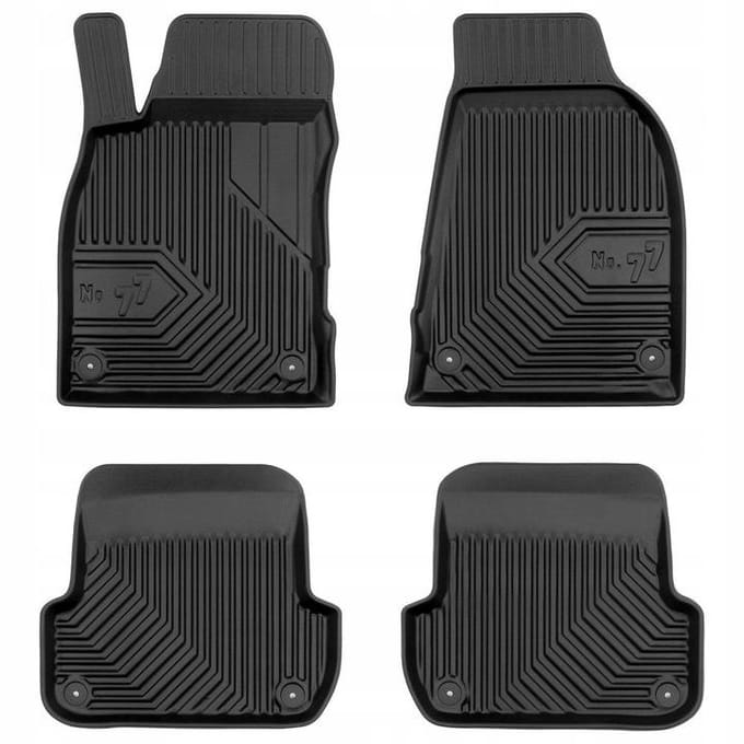 Frogum No.77 - Automatmatten passend voor Audi A4 B7 2004-2008 - 3D Korfmodel - TPE Rubber - Zwart