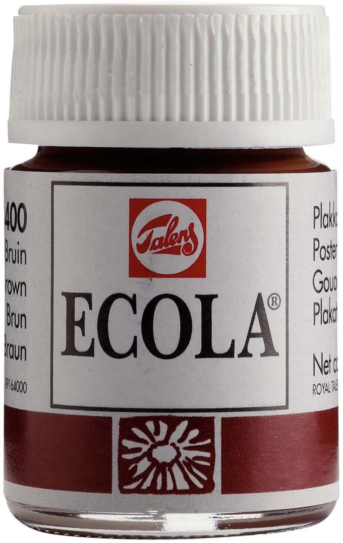 Bruynzeel - Ecola Poster Paint Bottle 16ml Brown 400