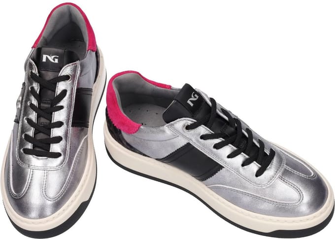 Nero Giardini -Dames - zilver - sneakers - maat 41