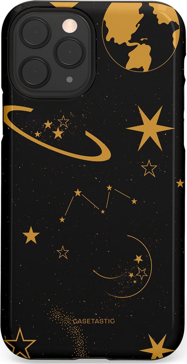 Casetastic hoesje geschikt voor Apple iPhone 11 Pro - Dubbellaagse bescherming - Nachtelijk uitzicht - Fashion Case - Zwart