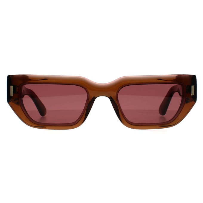 Calvin Klein Rechthoek Unisex Transparant Bruin Roze Donker Paars CK24500S