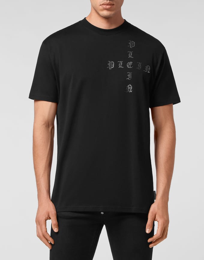 T-Shirt Ronde Hals Gothic Plein