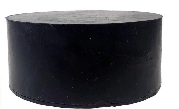 rubberen opname pad 100x40 mm - kolombrug rubber - steunrubber - beschermrubber