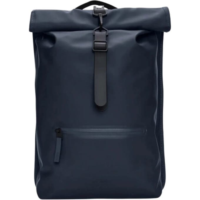 Rains Rolltop W3 Unisex Rugzak - Donkerblauw