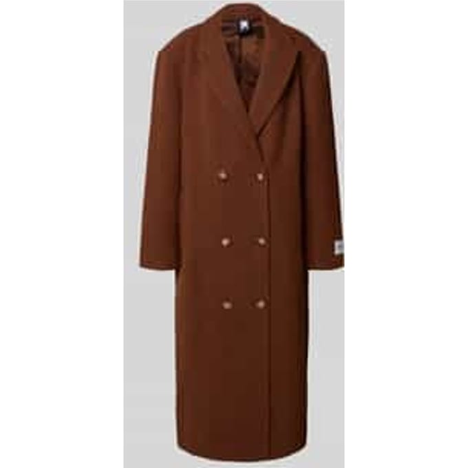Oversized lange jas met wol