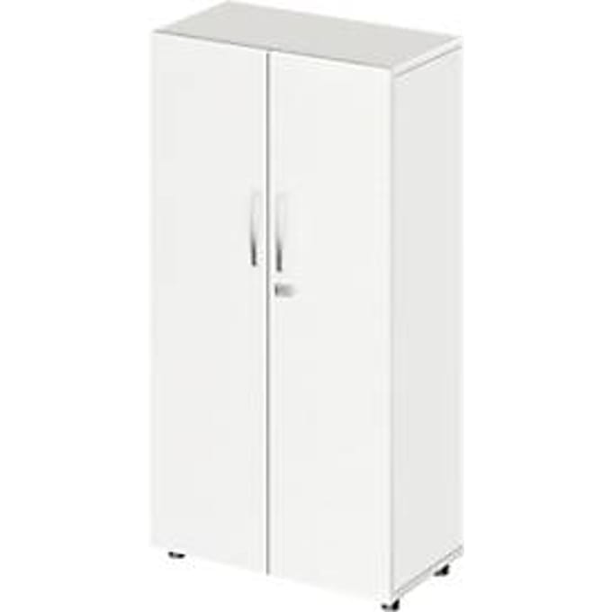 Schäfer Shop Select LOGIN kast, 4 dossierhoogtes, B 800 x D 420 x H 1514 mm, wit/wit