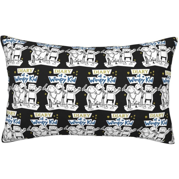 Journal d'un dégonflé Housse de coussin rectangulaire Décoration Chambre à coucher Lit Maison Confort Coussin d'appoint 60x40cm