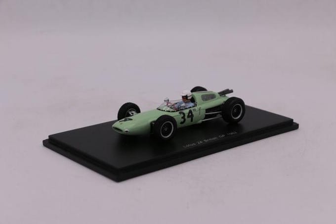 1:43 Lotus 24 #34 Britse GP 1962 Masten Gregory Spark modelautos