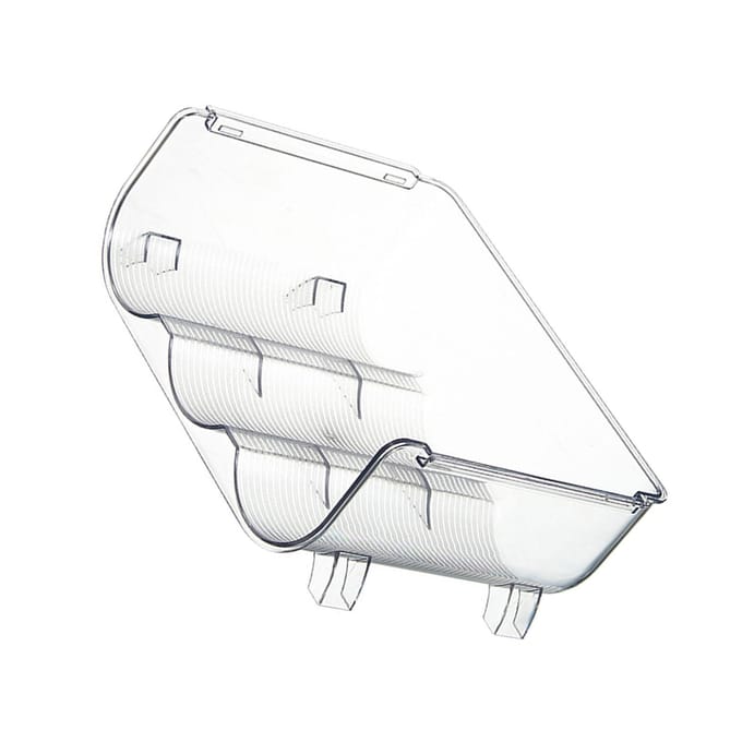 Waterfles Organizer Stapelbaar Transparant 3 Sleuven Bureau Waterfles Houder Rek voor Keuken white