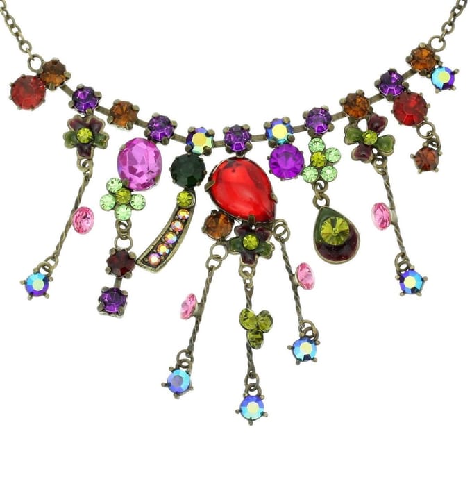 Behave - Multicolor ketting met steentjes - Statement bij feestelijke outfit