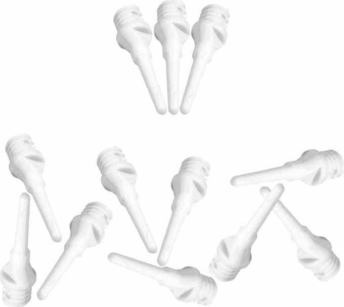 ABC Darts - Softtip Dartpunten 21 mm - Wit - ca 1000 stuks