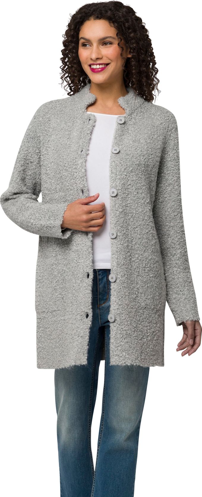 Lang gebreid vest