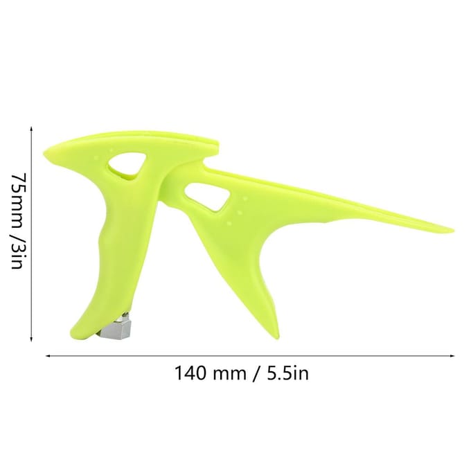 Poignée Support pour Aérographe en Plastique Vert Haute Dureté avec Fixation par Écrou