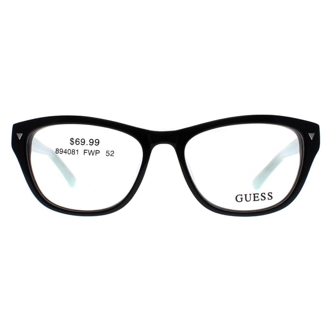 Guess GU2452 BKBL zwart blauw brilmontuur